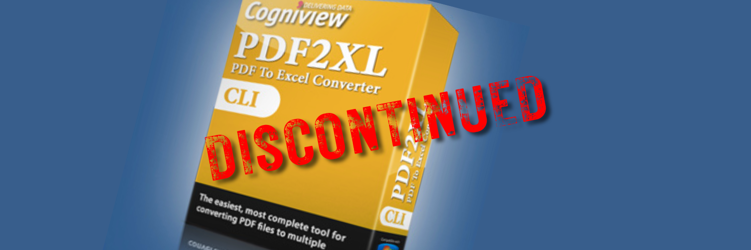 Legacy PDF2XL Licenses no longer supported